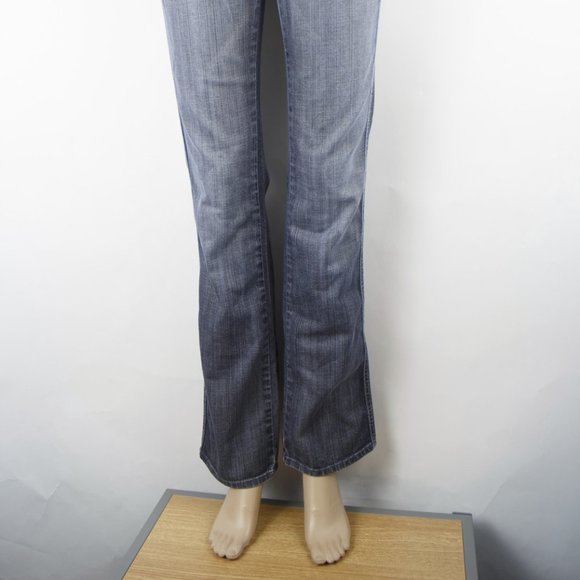 7 For All Mankind Carol Boot 26 (27 X 32 Women's Denim Jeans Medium Wash USA - Picture 2 of 13